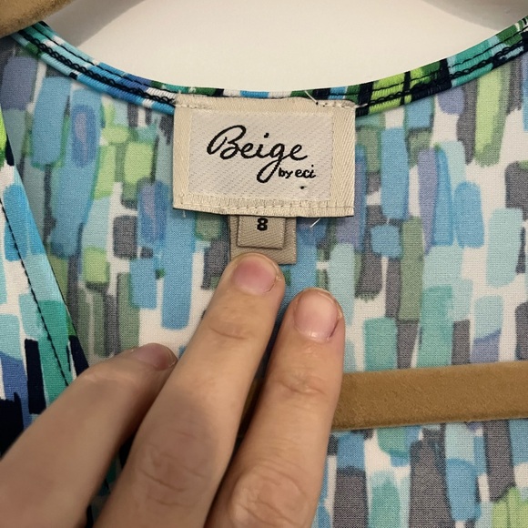 Diane von Furstenberg Blue Patterned Wrap Dress - Picture 2 of 3